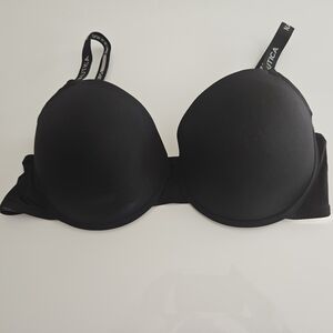 Nautica 42D Black Padded Underwire Bra with Logo Straps Everyday Wear NWOT